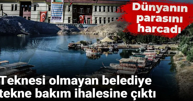 Teknesi olmayan belediye tekne bakım ihalesine çıktı! Dünyanın parasını harcadı