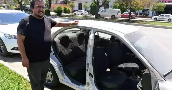 Adana da komşu sevmeyen şüpheli 7 araca zarar verdi