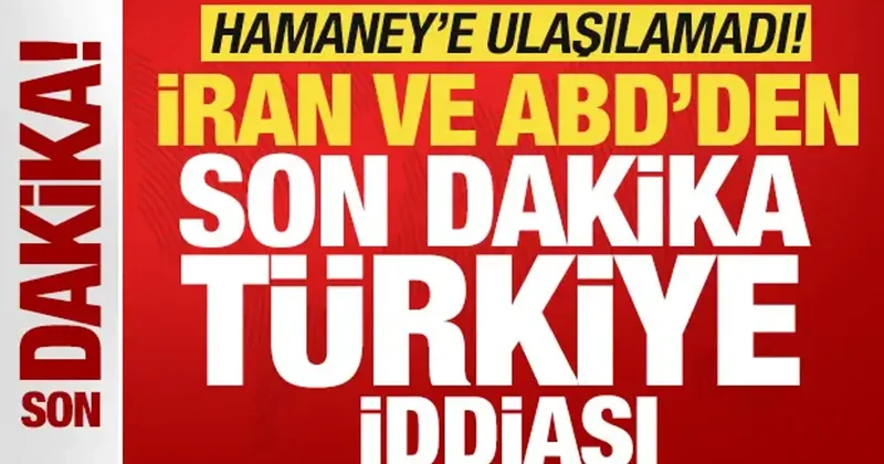 İran ve ABD den son dakika Türkiye iddiası! Hamaney e ulaşılamadı