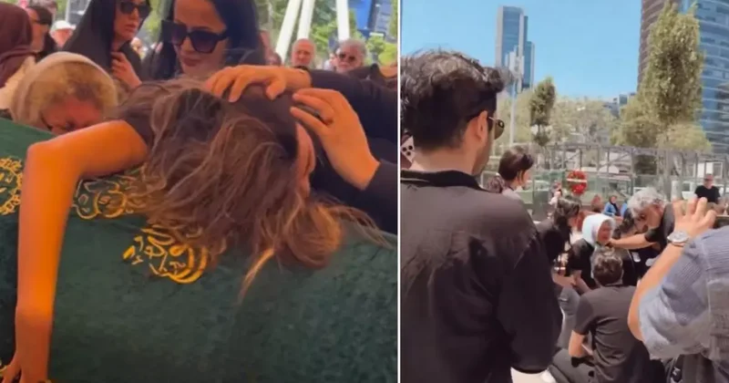 Nihal Candan ın cenazesinden gergin anlar! Basın mensuplarına hakaret etti