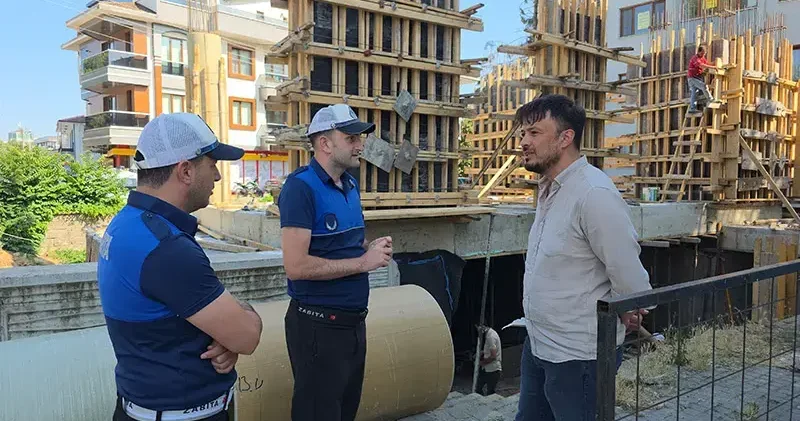 Zabıta ekiplerinden inşaatlara YKS uyarısı