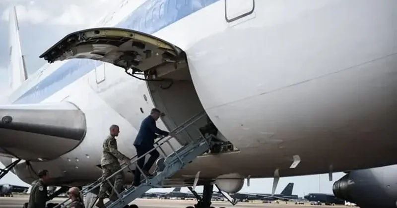 ABD diken üstünde! Trump ın uçağı uzun zaman sonra havalandı