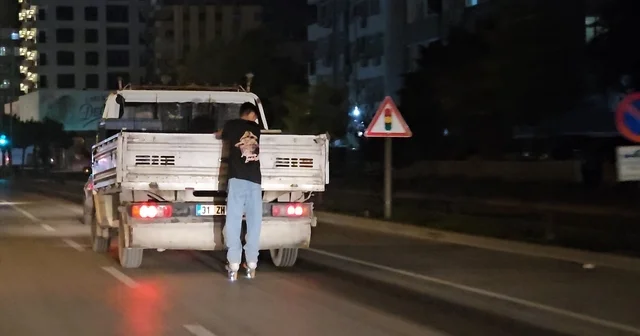 Patenle tehlikeli yolculuk kamerada Adana Haberleri