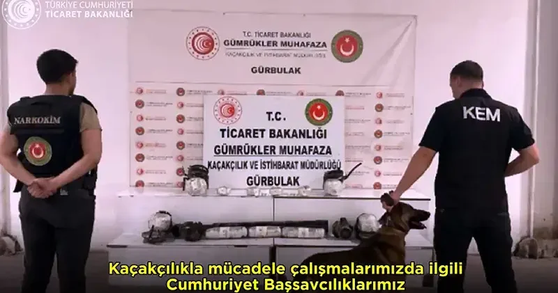Ağrı sınırında 1 ton uyuşturucu madde ele geçirildi