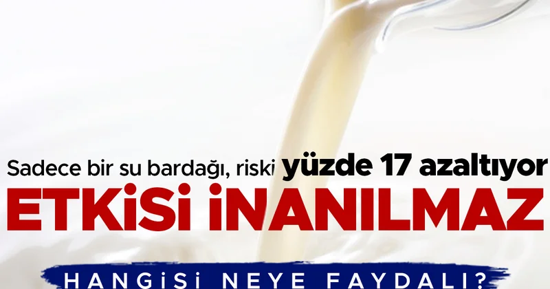 Etkisi inanılmaz: Sadece 1 su bardağı inek sütü riski yüzde 17 azaltıyor! Süt ürünlerinin hangisi neye faydalı?