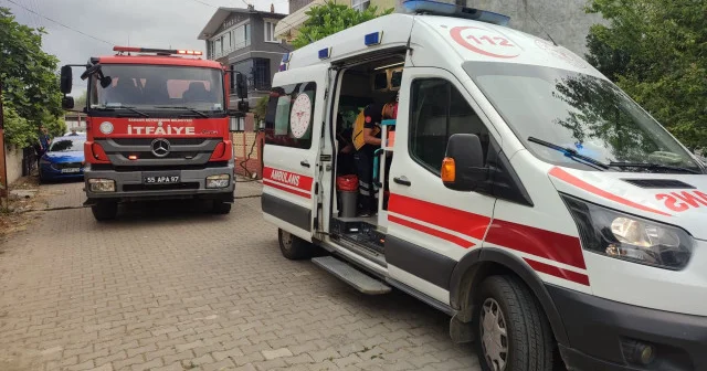 Samsun da evde yangın çıktı: Beş kişi dumandan etkilendi Gündem Haberleri