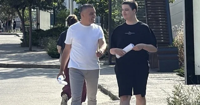 YKS ye oğlu ile birlikte girdi Tekirdağ Haberleri