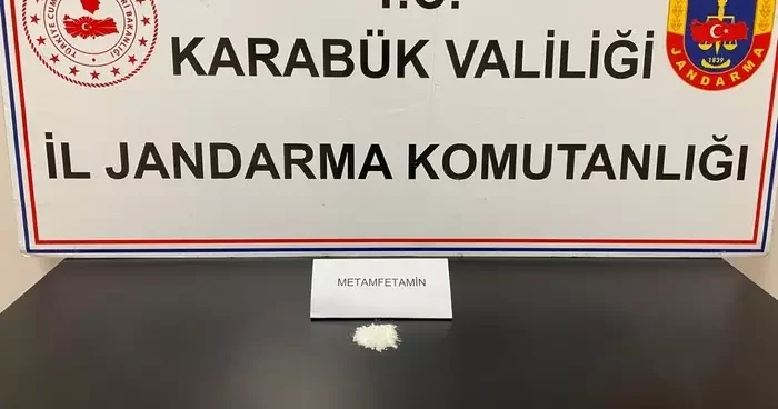 Karabük te uyuşturucu operasyonu! 8,13 gram metamfetamin ele geçirildi