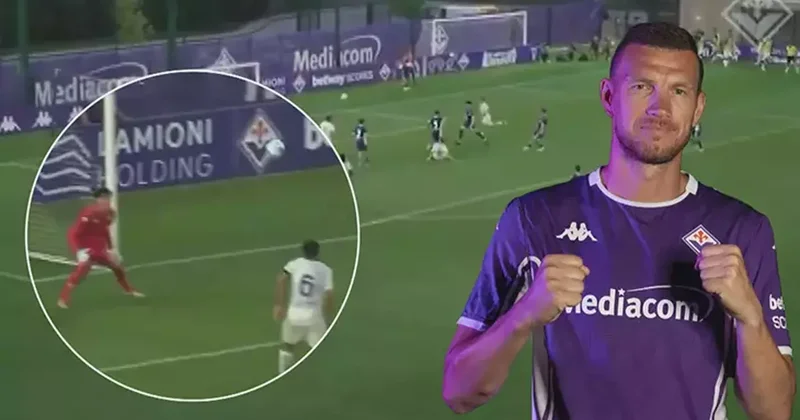 Edin Dzeko, Fiorentina daki ilk maçında golünü attı! Fanatik Spor Haberleri Video