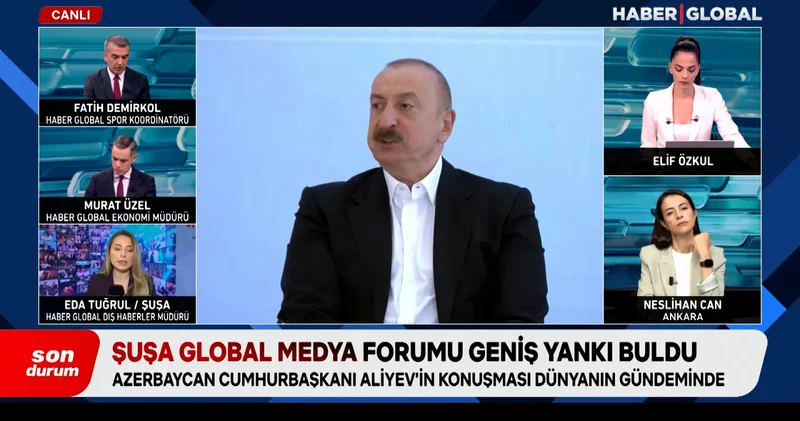 Şuşa Global Medya Forumu geniş yankı buldu: Aliyev in konuşması dünyanın gündeminde