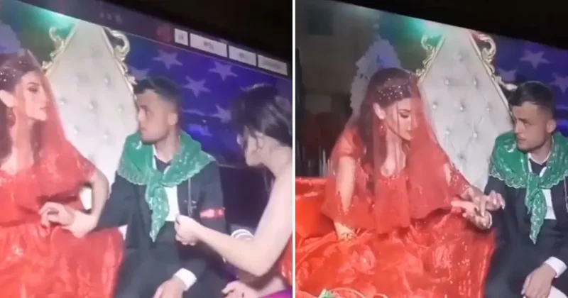 Kına gecesine damga vuran olay! Damat neye uğradığını şaşırdı