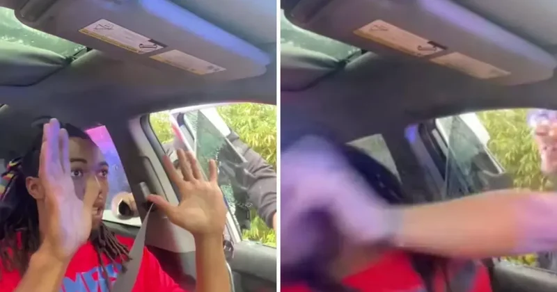 Polis, farları açık olmadığı gerekçesiyle aracın camını kırıp sürücüye yumruk attı