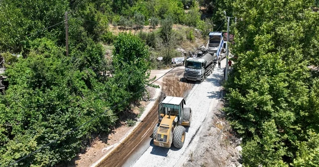 Antalya Isparta bağlantı yolunda asfaltlama çalışması yapıldı Antalya Haberleri