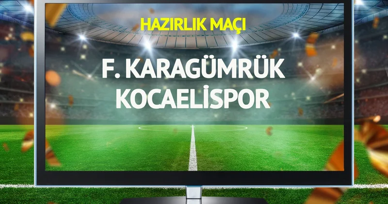 Fatih Karagümrük Kocaelispor maçı canlı yayınlanacak mı?