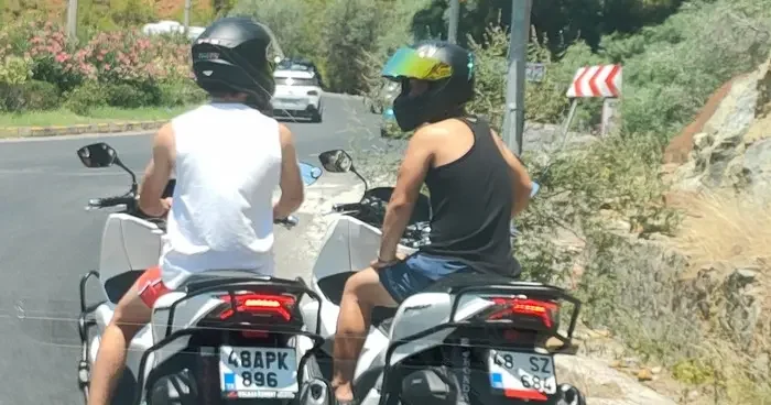 Marmaris te tehlikeli motosiklet yolculuğuna ceza
