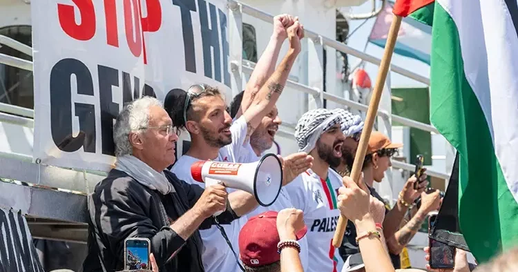 Handala Gazze ablukasını kırmak için ilerliyor: Yolcular arasındaki Fransız vekilden Macron hükümetine sert eleştiri