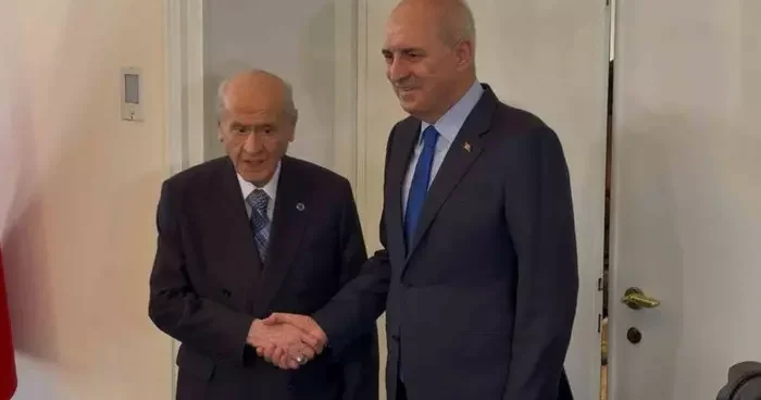 MHP lideri Bahçeli, TBMM Başkanı Kurtulmuş ile görüştü