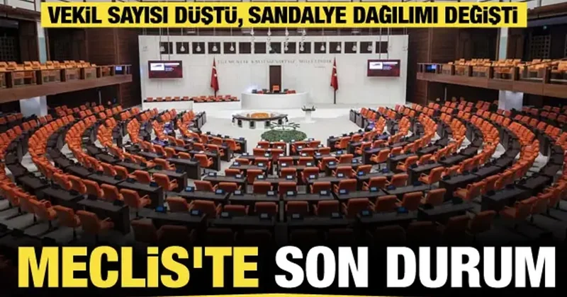 TBMM de sandalye dağılımı değişti