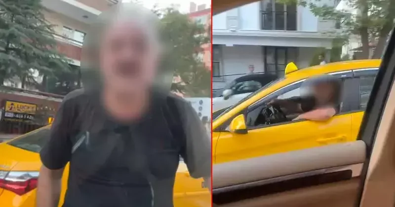 Ankara da trafikte yol verme kavgasında aracı yumrukladı; o anlar kamerada