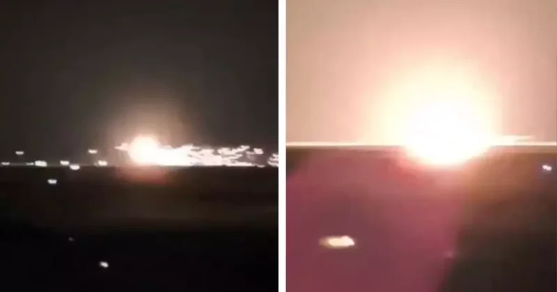Malezya da askeri jet alev alarak düştü
