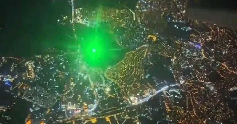 Uçaklara lazer tutanlara 10 yıla kadar hapis cezası verilecek