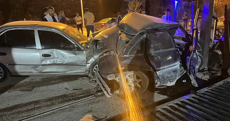 Kahramanmaraş ta dehşete düşüren kaza! Güvenlik kamerası saniye saniye kaydetti