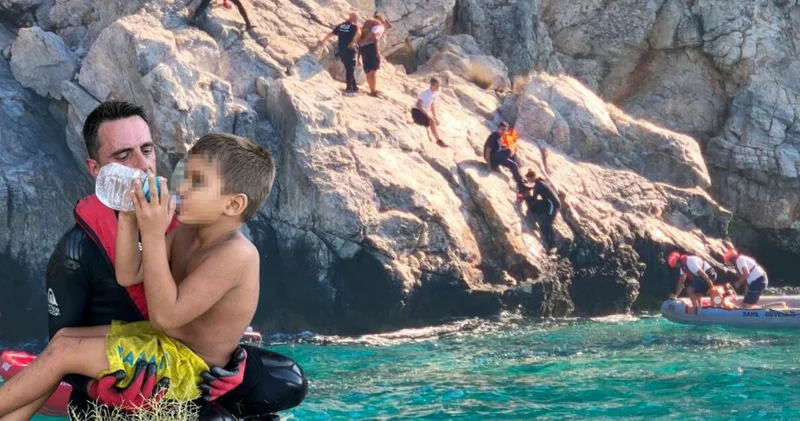 Muğla dan 12 saat sonra güzel haber geldi: 2 çocuk tırmandıkları kayalıklarda bulundu