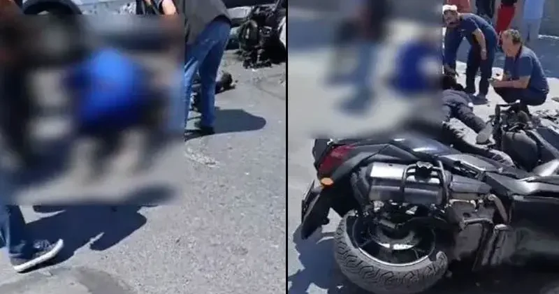 Esenyurt ta panelvana çarpan motosikletin sürücüsü ağır yaralandı
