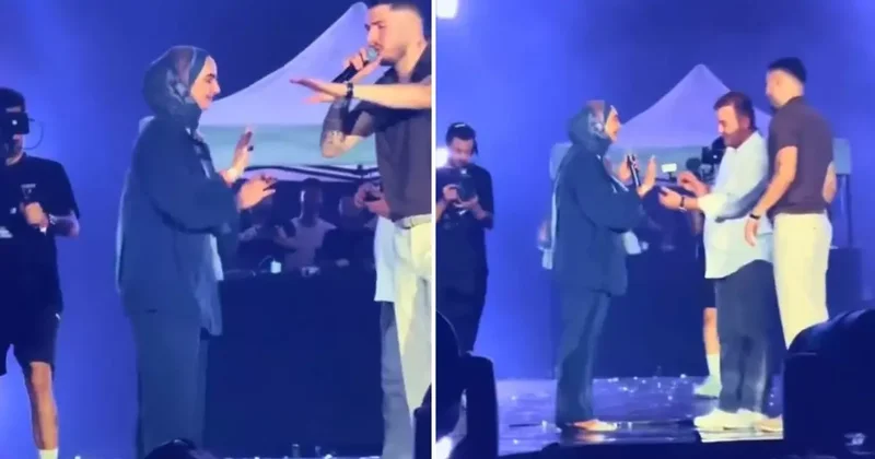 Konserde skandal: Genç kız evlilik teklifini reddetmesine rağmen zorla yüzük taktılar