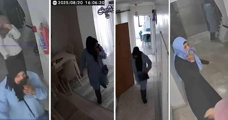Hırsız çetesi daireye böyle girdi