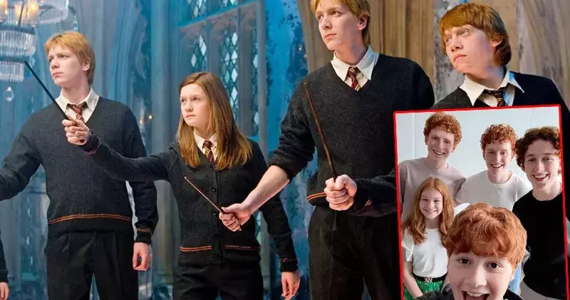 Harry Potter dizisinden Weasley kardeşlerin ilk kareleri paylaşıldı