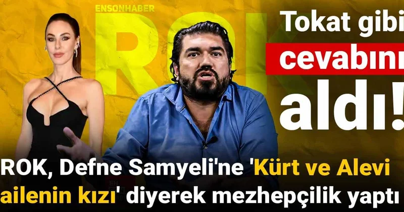 ROK, Defne Samyeli ne Kürt ve Alevi ailenin kızı diyerek mezhepçilik yaptı: Tokat gibi cevabını aldı!