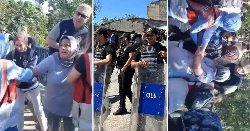 İstenmeyen görüntüler! Vatandaşların günlerdir direndiği mahalleye polis girdi
