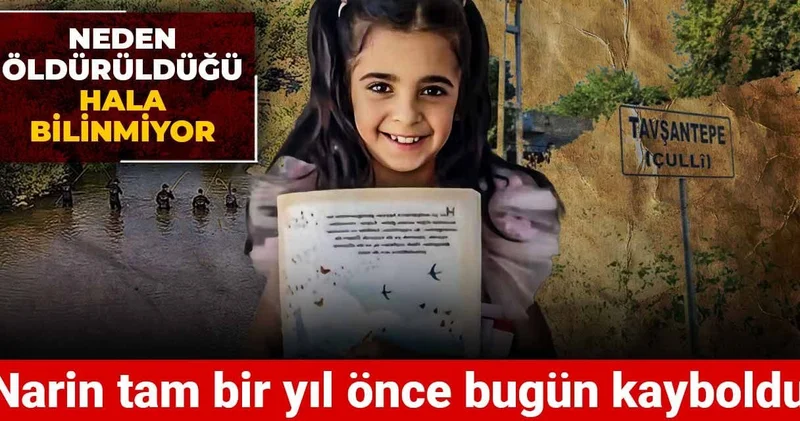 Narin tam bir yıl önce bugün kayboldu! Neden öldürüldüğü hala bilinmiyor