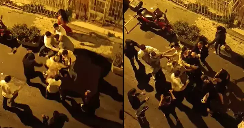 Şişli’de düğün salonunda başladı sokakta devam etti; kavgayı ayırmak isteyen kadınlar arada kaldı
