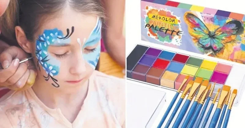 Çocukların yüz boyalarına dikkat