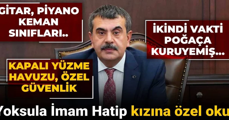 Bakan Tekin in dünyaya İmam Hatip ihraç etmeye çalışırken kızını özel okula gönderdiği ortaya çıktı