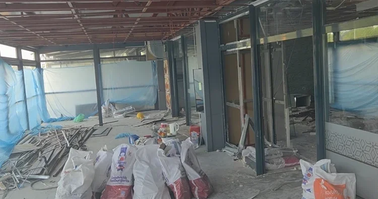 Zincir market şubesi açılacaktı: Kolonu kesilen bina mühürlendi