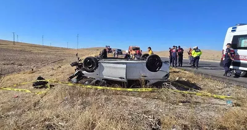 Konya’da otomobil takla attı: 3 ölü, 2 yaralı