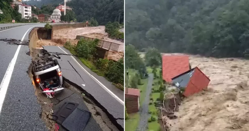 Selin vurduğu 4 şehre turuncu kodlu uyarı! Dere taştı, köprü çöktü, yollar kapandı...