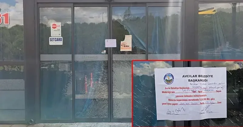Avcılar’da kolonları kesildiği iddia edilen iş yeri mühürlendi