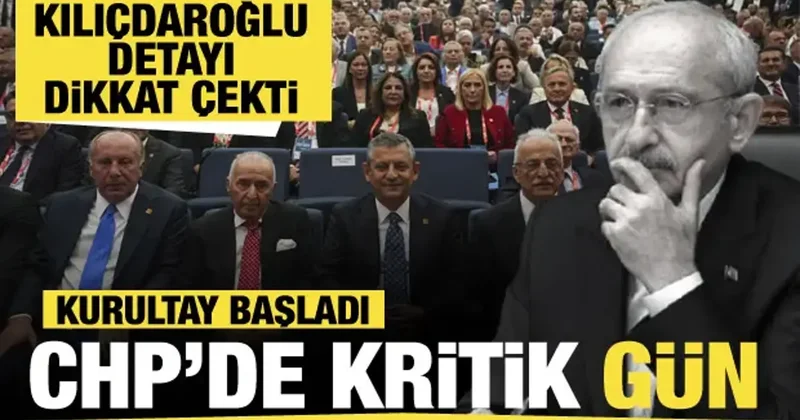 CHP 22. Olağanüstü Kurultayı başladı! Özel tek aday, Kılıçdaroğlu katılmadı
