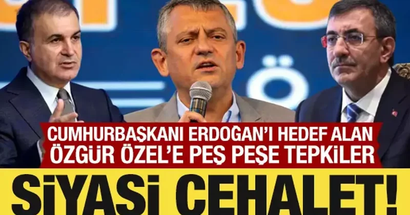 Cumhurbaşkanı Erdoğan ı hedef alan Özgür Özel e peş peşe tepkiler!