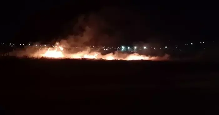 Konteynerler bölgesinde yangın