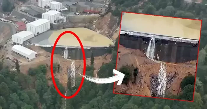 AK Partili vekilin maden sahasında atık su havuzu taştı iddiası! Tedirgin eden görüntüler sonrası inceleme başlatıldı