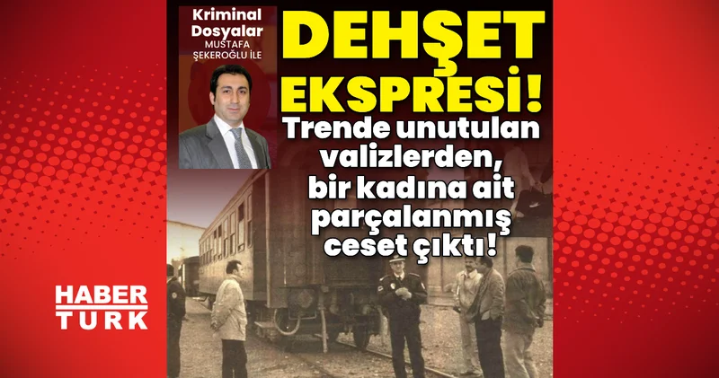 Dehşet ekspresi! Trende unutulan valizlerden bir kadına ait parçalanmış ceset çıktı! Son dakika haberleri