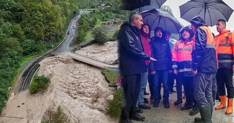 SON DAKİKA: Karadeniz de sel faciası! Bir gecede 300 kg yağış: 100 yıllık köprü yıkıldı! Bakanlar bölgede...