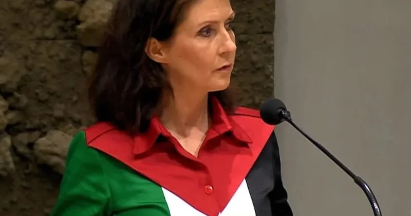 Hollandalı milletvekilinden alkışlanacak duruş: Filistin bayrağıyla girdi, karpuzlu gömlekle döndü Sözcü Gazetesi
