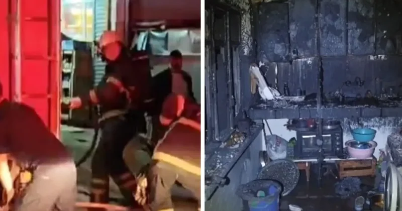 Edirne de yangın paniği! Vatandaşlar seferber oldu