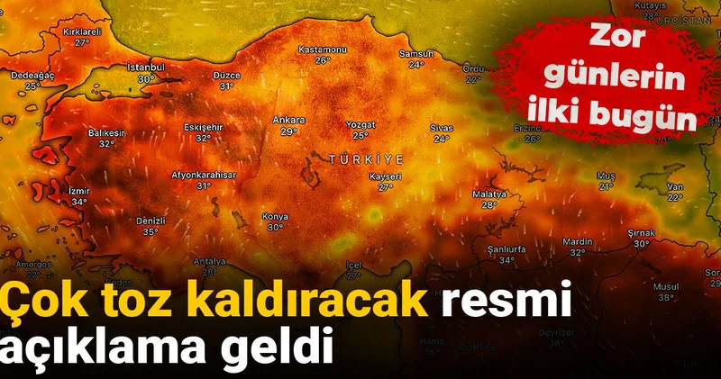 Çok toz kaldıracak resmi açıklama geldi: Zor günlerin ilki bugün